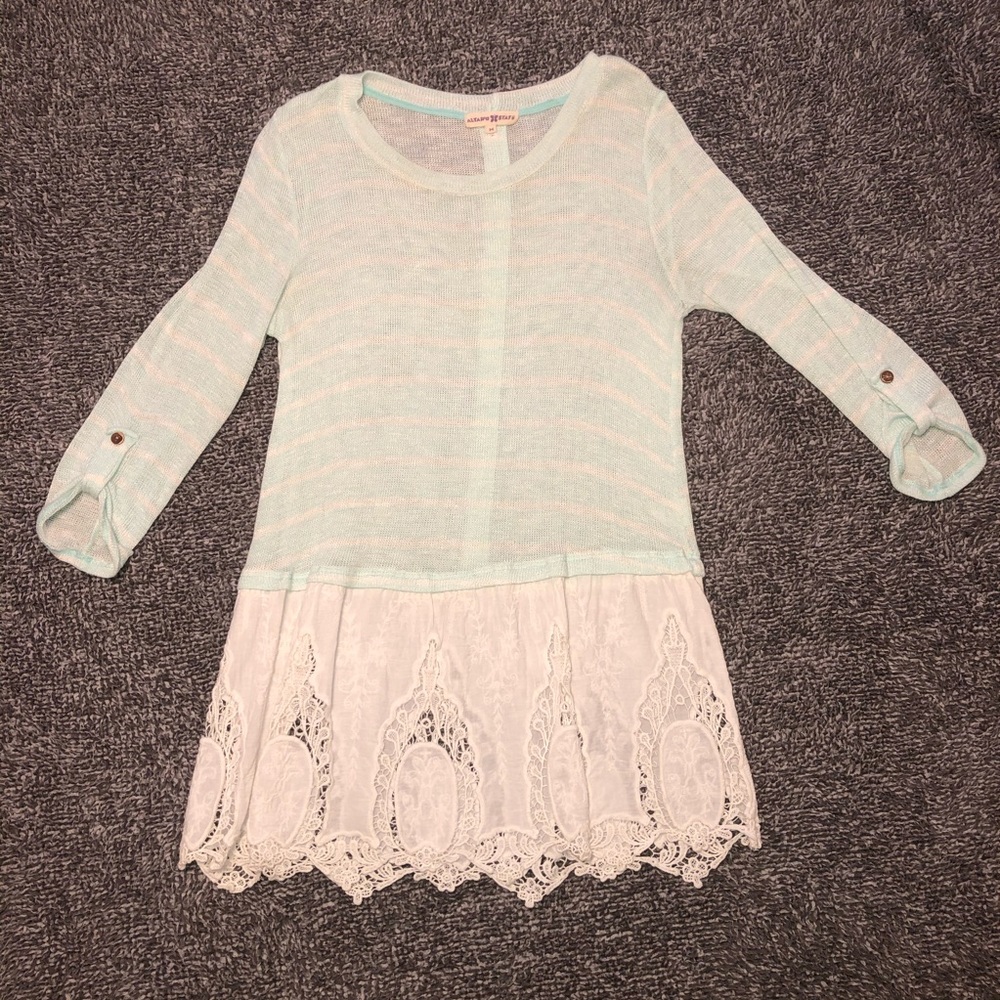 Altar’d state light blue sweater